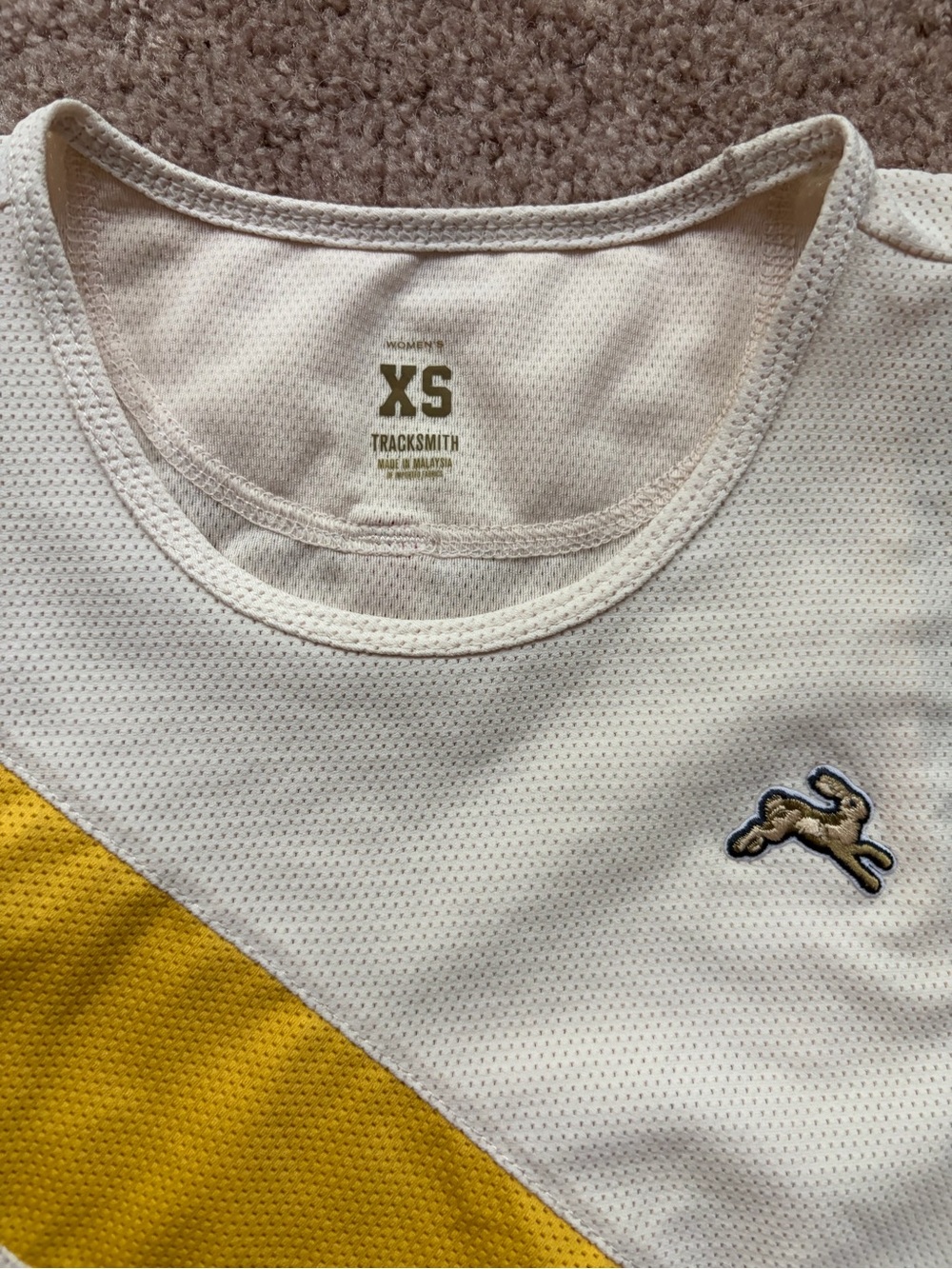 Tracksmith Van Cortlandt Running Mesh Singlet Narcissus Yellow Ivory XS - Picture 6 of 8